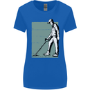 A Man Metal Detecting Detector Womens Wider Cut T-Shirt Royal Blue