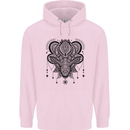 A Mandala Deer Childrens Kids Hoodie Light Pink