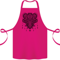 A Mandala Deer Cotton Apron 100% Organic Pink