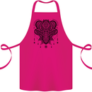 A Mandala Deer Cotton Apron 100% Organic Pink