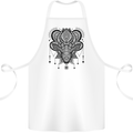 A Mandala Deer Cotton Apron 100% Organic White