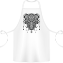 A Mandala Deer Cotton Apron 100% Organic White