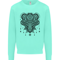 A Mandala Deer Kids Sweatshirt Jumper Peppermint