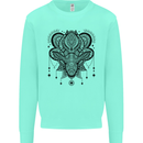 A Mandala Deer Kids Sweatshirt Jumper Peppermint