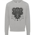 A Mandala Deer Kids Sweatshirt Jumper Sports Grey