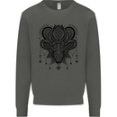 A Mandala Deer Kids Sweatshirt Jumper Storm Grey