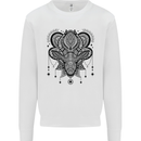 A Mandala Deer Kids Sweatshirt Jumper White