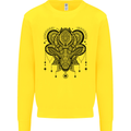 A Mandala Deer Kids Sweatshirt Jumper Yellow