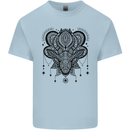 A Mandala Deer Kids T-Shirt Childrens Light Blue
