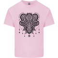 A Mandala Deer Kids T-Shirt Childrens Light Pink