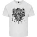A Mandala Deer Kids T-Shirt Childrens White