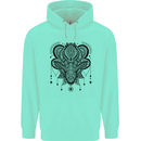 A Mandala Deer Mens 80% Cotton Hoodie Peppermint