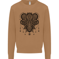 A Mandala Deer Mens Sweatshirt Jumper Caramel Latte