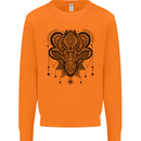 A Mandala Deer Mens Sweatshirt Jumper Orange