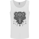 A Mandala Deer Mens Vest Tank Top White