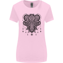 A Mandala Deer Womens Wider Cut T-Shirt Light Pink