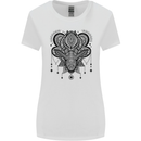 A Mandala Deer Womens Wider Cut T-Shirt White