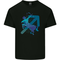 A Masculine Sagittarius Star Sign Design Mens Cotton T-Shirt Tee Top Black