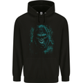 A Mean Gorilla Dark Style Mens 80% Cotton Hoodie Black