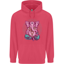 A Meditating Elephant Yoga Spiritual Childrens Kids Hoodie Heliconia