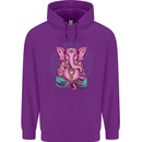 A Meditating Elephant Yoga Spiritual Childrens Kids Hoodie Purple