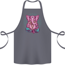 A Meditating Elephant Yoga Spiritual Cotton Apron 100% Organic Steel
