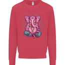 A Meditating Elephant Yoga Spiritual Kids Sweatshirt Jumper Heliconia