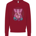 A Meditating Elephant Yoga Spiritual Kids Sweatshirt Jumper Red