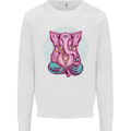 A Meditating Elephant Yoga Spiritual Kids Sweatshirt Jumper White