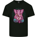 A Meditating Elephant Yoga Spiritual Kids T-Shirt Childrens Black