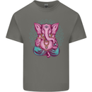 A Meditating Elephant Yoga Spiritual Kids T-Shirt Childrens Charcoal