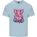 A Meditating Elephant Yoga Spiritual Kids T-Shirt Childrens Light Blue