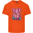 A Meditating Elephant Yoga Spiritual Kids T-Shirt Childrens Orange