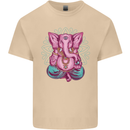 A Meditating Elephant Yoga Spiritual Mens Cotton T-Shirt Tee Top Sand
