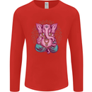 A Meditating Elephant Yoga Spiritual Mens Long Sleeve T-Shirt Red