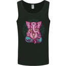 A Meditating Elephant Yoga Spiritual Mens Vest Tank Top Black