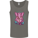 A Meditating Elephant Yoga Spiritual Mens Vest Tank Top Charcoal