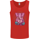 A Meditating Elephant Yoga Spiritual Mens Vest Tank Top Red