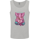 A Meditating Elephant Yoga Spiritual Mens Vest Tank Top Sports Grey