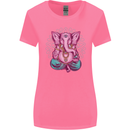 A Meditating Elephant Yoga Spiritual Womens Wider Cut T-Shirt Azalea