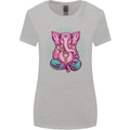 A Meditating Elephant Yoga Spiritual Womens Wider Cut T-Shirt Sports Grey
