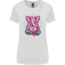 A Meditating Elephant Yoga Spiritual Womens Wider Cut T-Shirt White