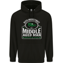A Middle Aged Man With a 4x4 Off Roading Mens 80% Cotton Hoodie Black