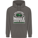 A Middle Aged Man With a 4x4 Off Roading Mens 80% Cotton Hoodie Charcoal