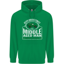 A Middle Aged Man With a 4x4 Off Roading Mens 80% Cotton Hoodie Irish Green
