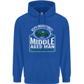 A Middle Aged Man With a 4x4 Off Roading Mens 80% Cotton Hoodie Royal Blue
