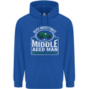 A Middle Aged Man With a 4x4 Off Roading Mens 80% Cotton Hoodie Royal Blue