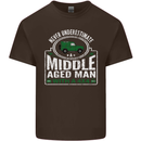 A Middle Aged Man With a 4x4 Off Roading Mens Cotton T-Shirt Tee Top Dark Chocolate