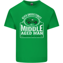 A Middle Aged Man With a 4x4 Off Roading Mens Cotton T-Shirt Tee Top Irish Green