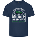 A Middle Aged Man With a 4x4 Off Roading Mens Cotton T-Shirt Tee Top Navy Blue